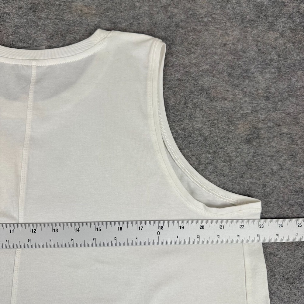 CALIA Everyday Shirttail Tank Pure White Womens Plus 1X - Picture 10 of 12